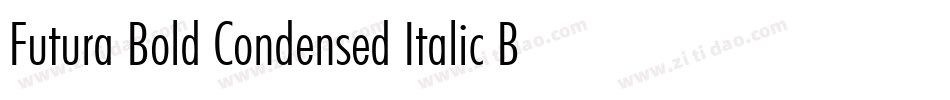 Futura Bold Condensed Italic BT字体转换